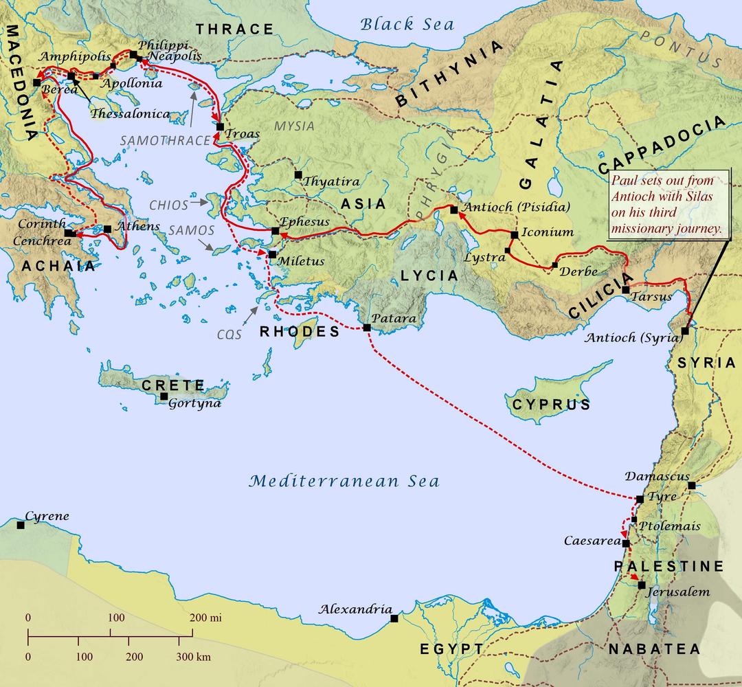 Third Missionary Journey Of Paul