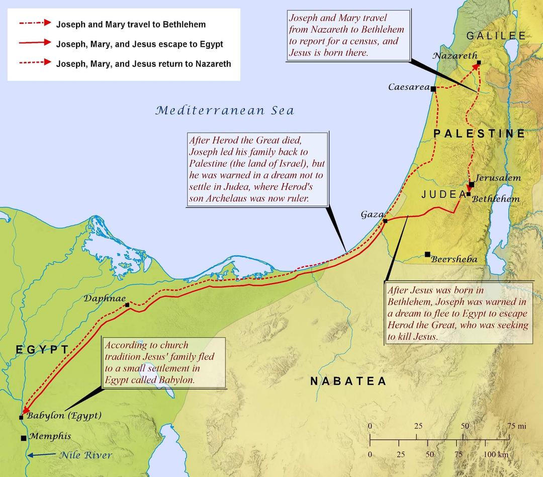 Jesus Birth And Escape To Egypt